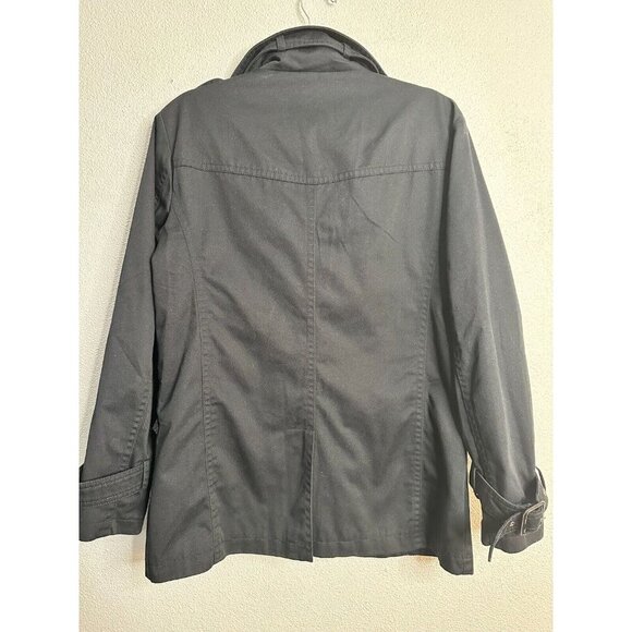 Jack Jones Women's Black Gardner Trench Jacket Size 175/96A US XL - Picture 8 of 16